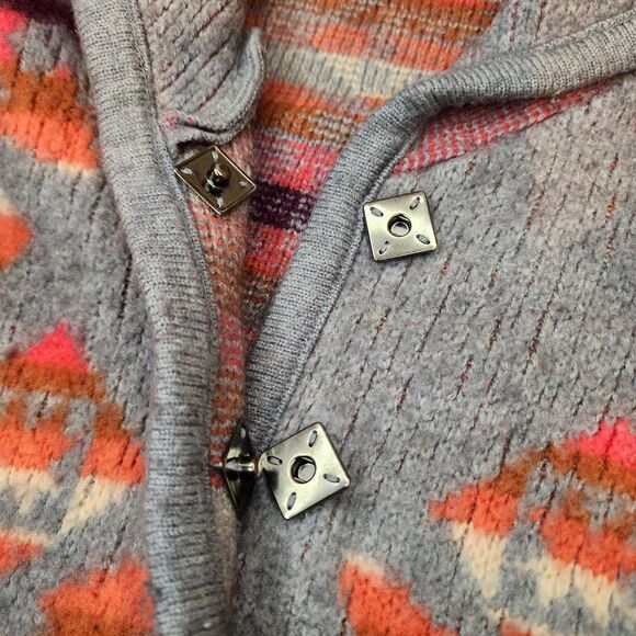 We The Free People Aztec Cardigan Sweater Womens Medium Wool Southwestern - Picture 8 of 13